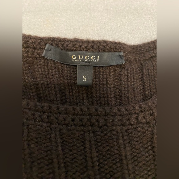 <SOLD >Vintage Gucci Cashmere Dress - Picture 2 of 6